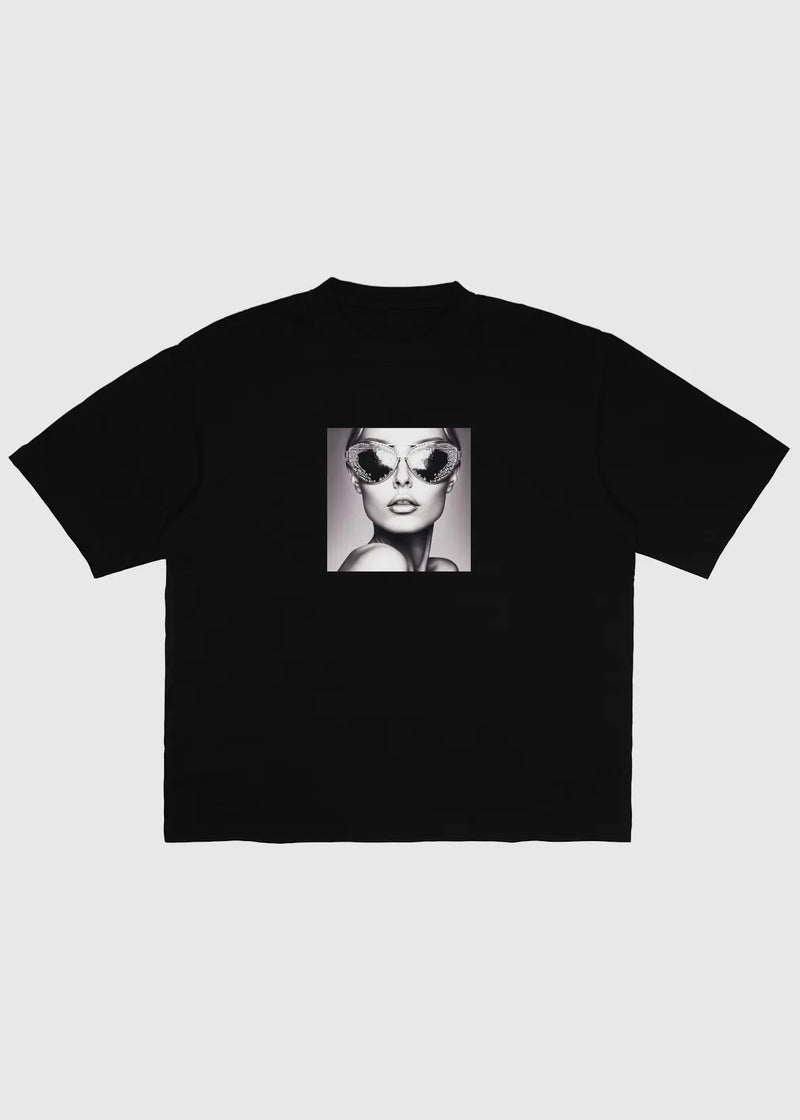Crop top Love At First Sight, Women - Black, tshirt, front