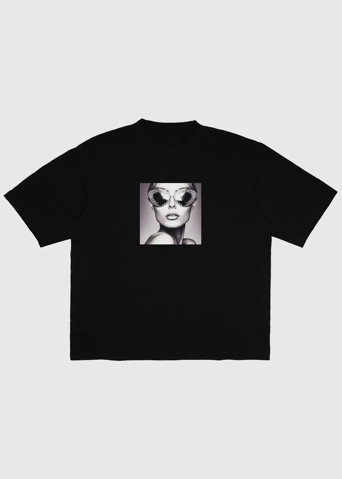 Crop top Love At First Sight, Women - Black, tshirt, front