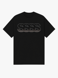 Slim fit T-shirt med graduering, Herre - Sort