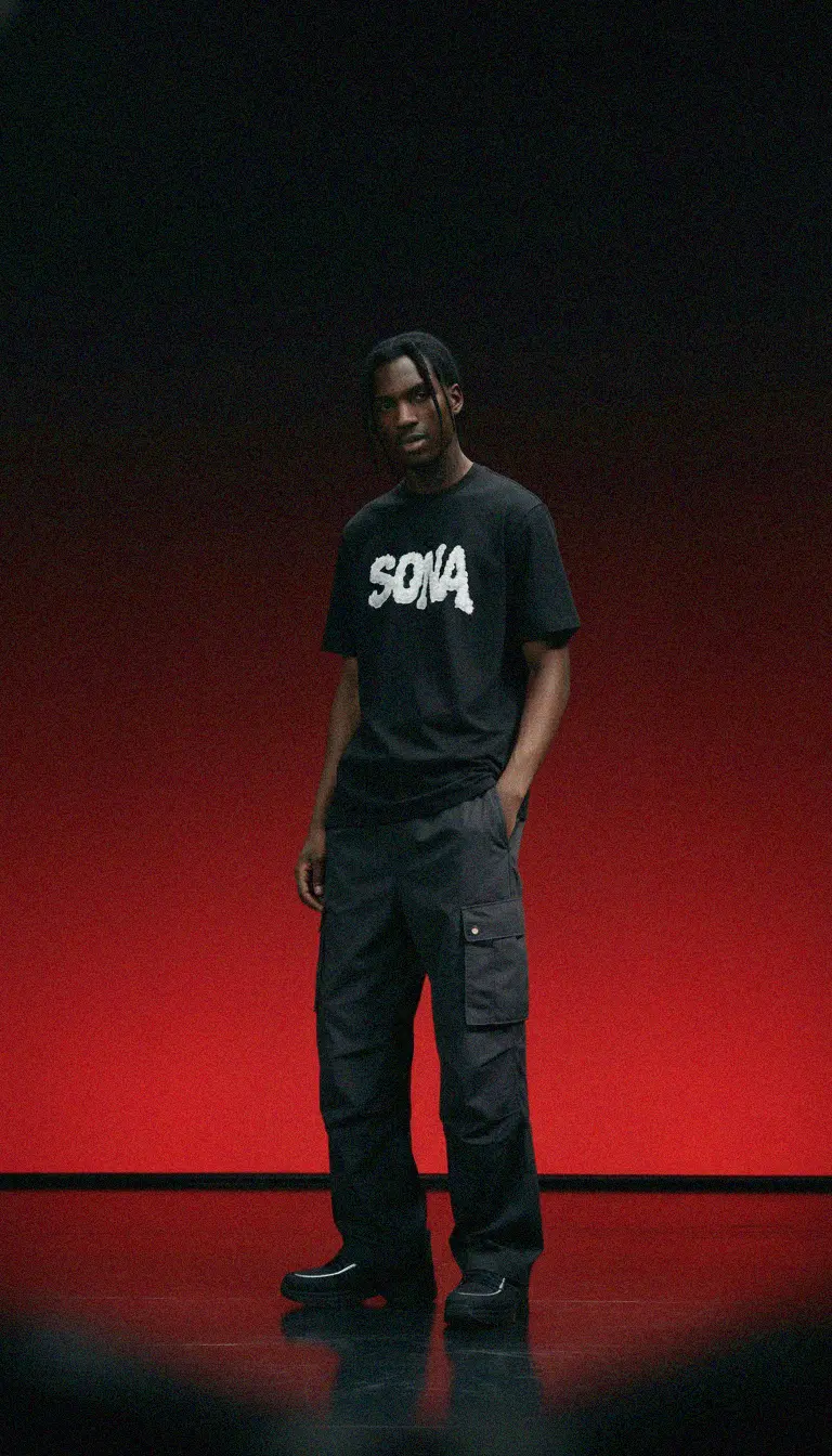 T-shirt Diamond, Men - Black 