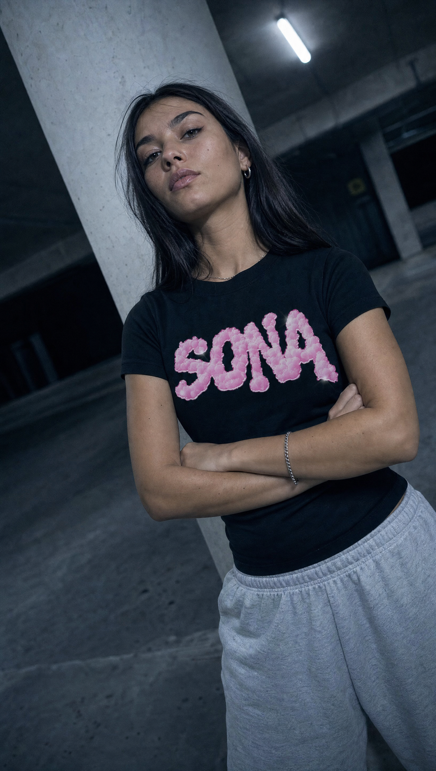 WOMENS PINK DIAMOND T-SHIRT