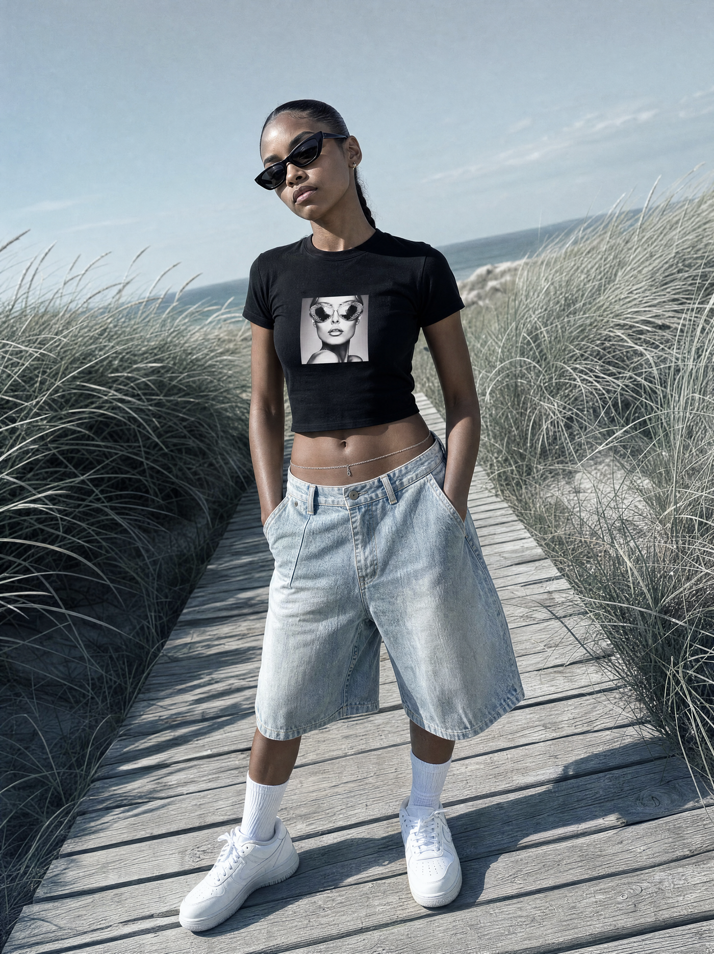WOMENS LAFS PRINT CROPTOP