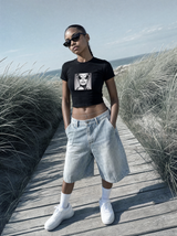 WOMENS LAFS PRINT CROPTOP