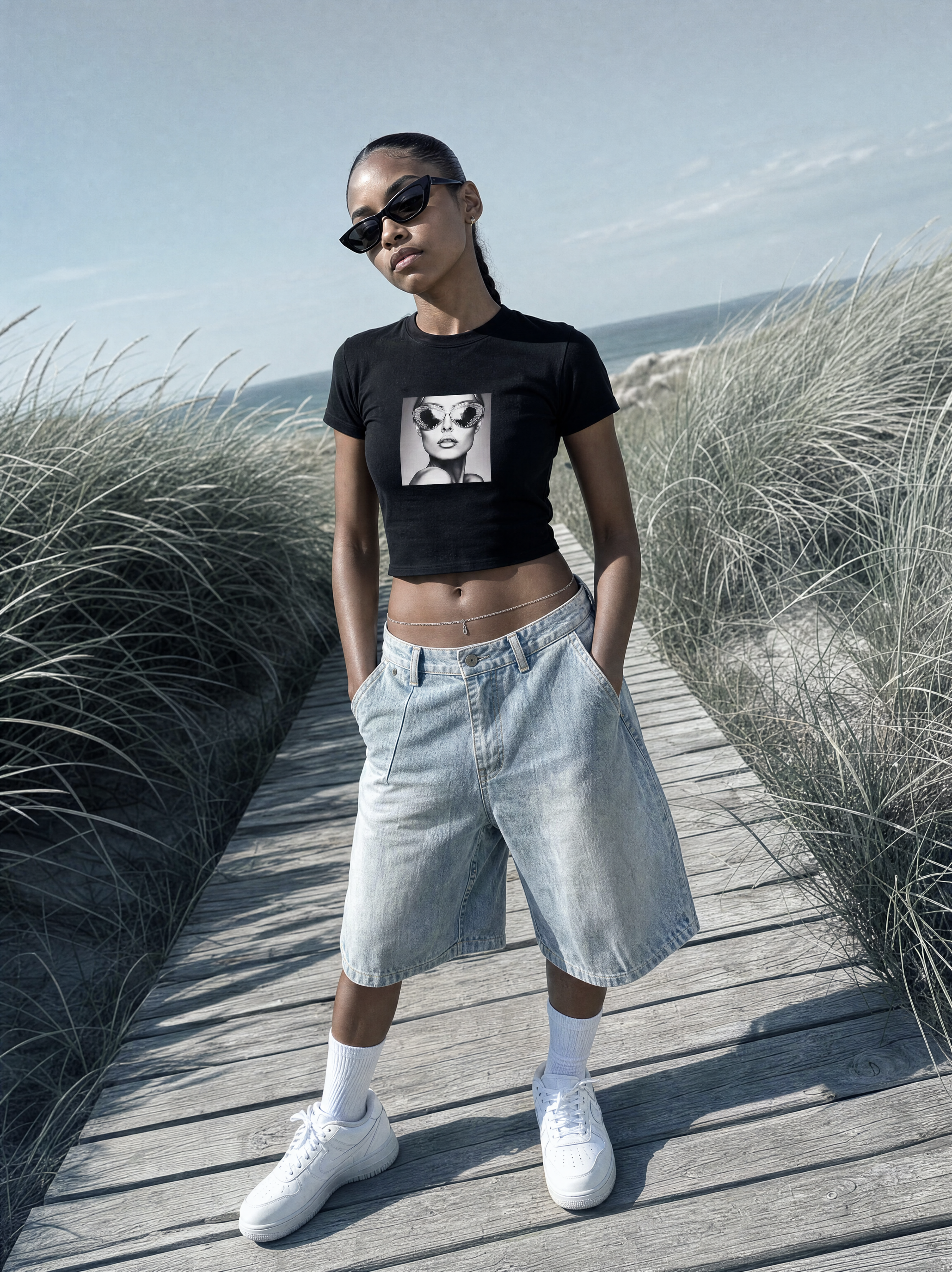 WOMENS LAFS PRINT CROPTOP