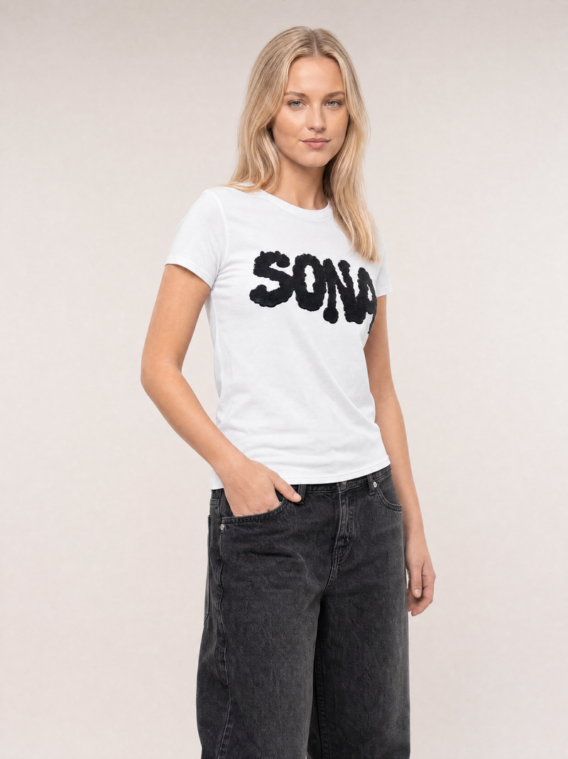 WOMENS WHITE DIAMOND T-SHIRT