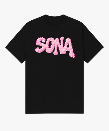 Kvinde T-shirt Pink Diamant - Sort