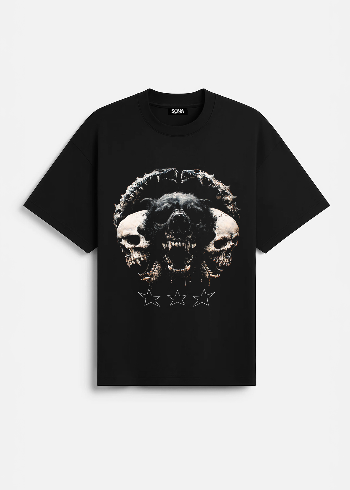 T-shirt Skull&Dog, Men - Black