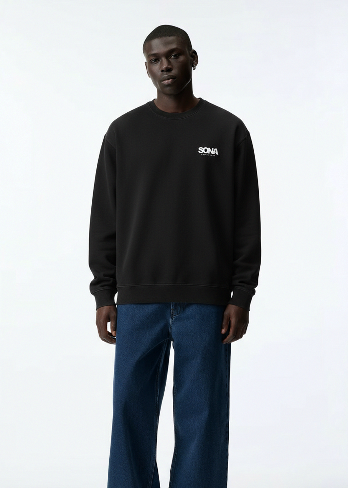 Sweatshirt Logo, Men - Black