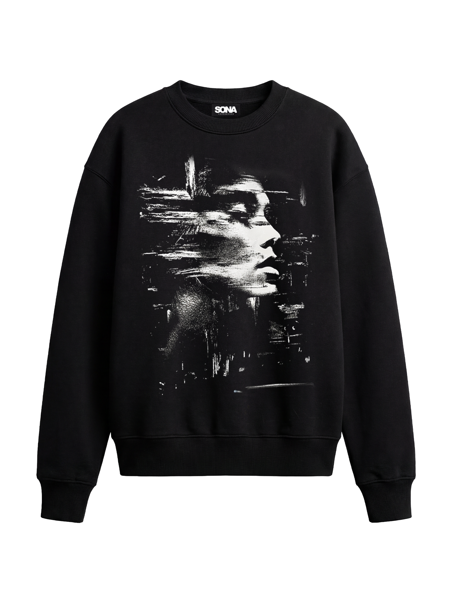 Sweatshirt Mirrorman, Herrer - Sort