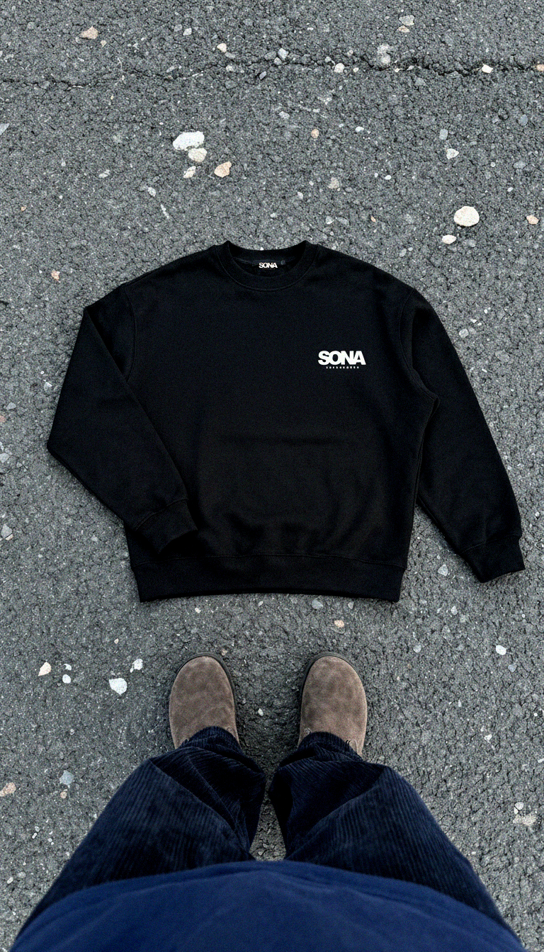 Sweatshirt Logo, Men - Black