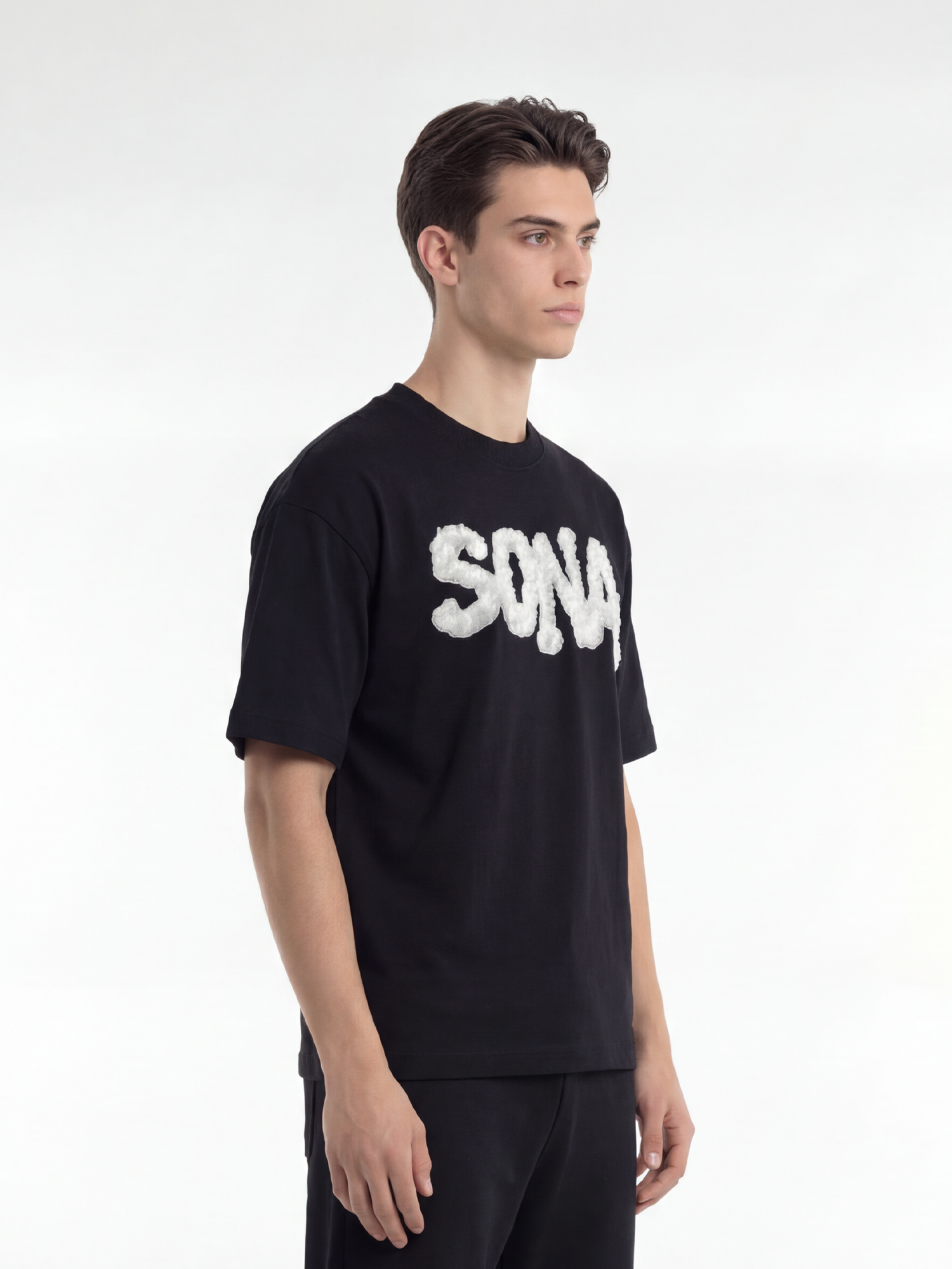 Casual Fit T-shirt Diamond, Herre - Sort