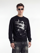 Sweatshirt Mirrorman, Herrer - Sort
