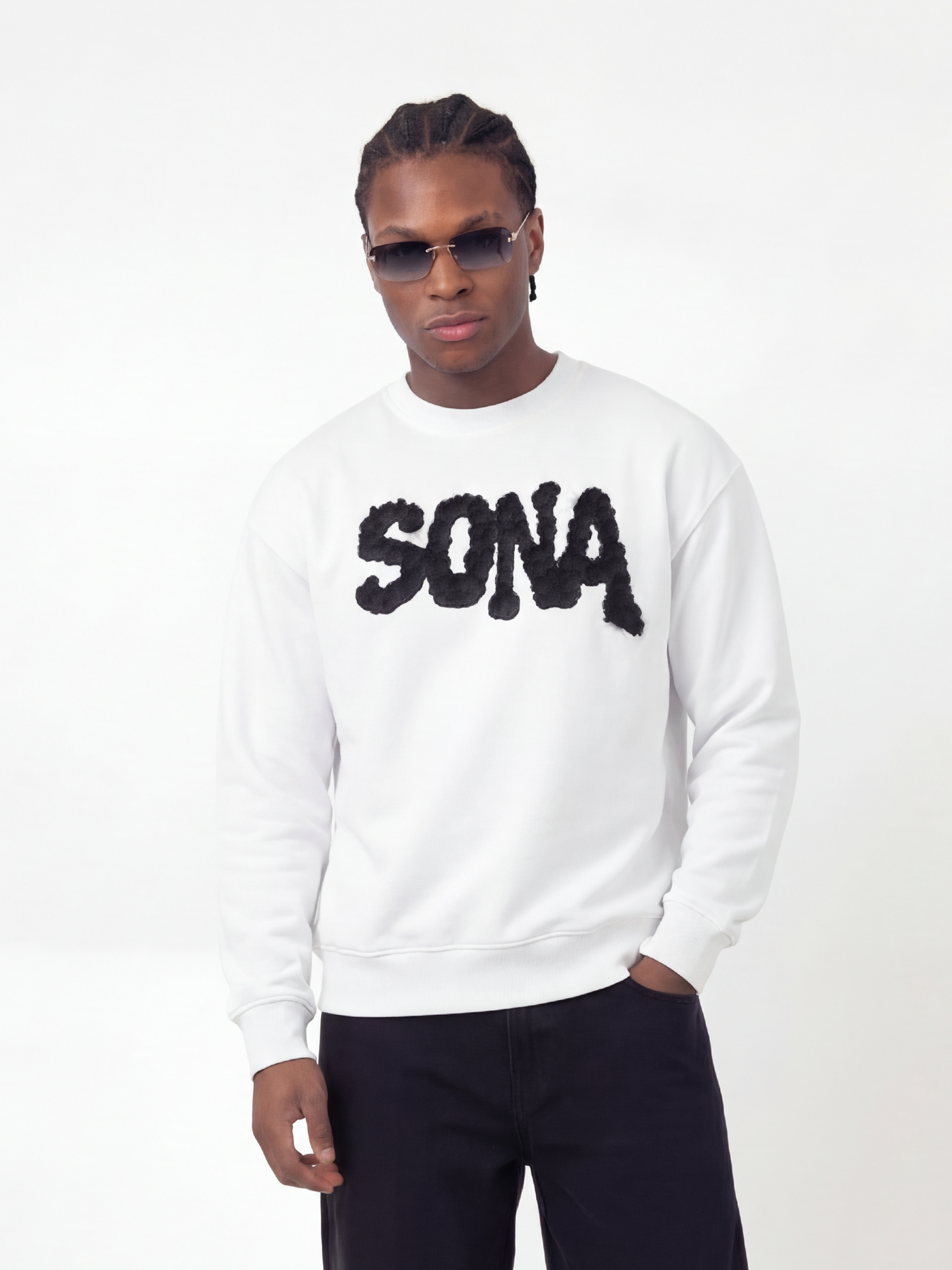 Sweatshirt Diamond, Herrer - Hvid