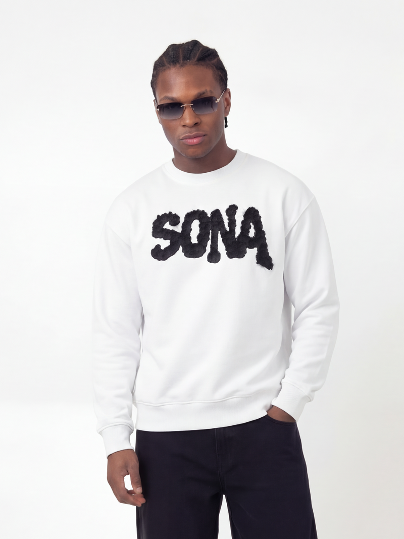 Sweatshirt Diamond, Herrer - Hvid